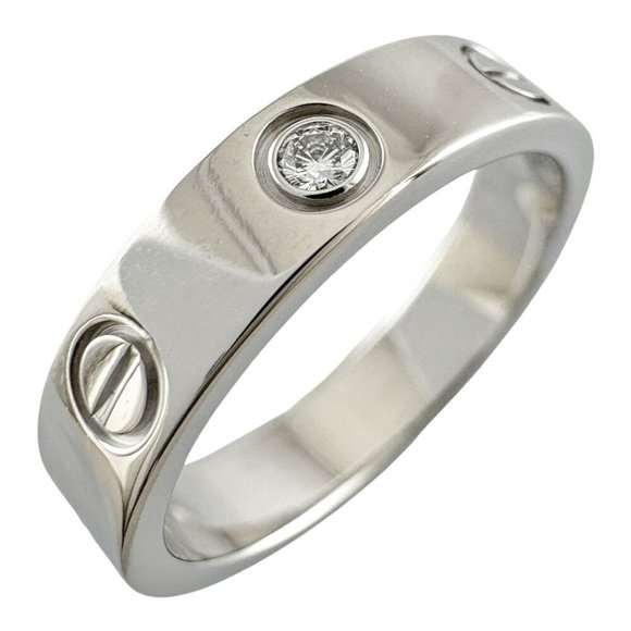 Cartier Jewelry - CARTIER Love 1P Diamond Ring 18K Size 4.75 #49 ⭐